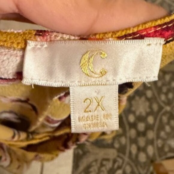 "C" Blouse Size 2X - Picture 3 of 3